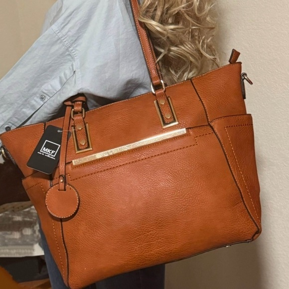 MIA K COLLECTION • MKF Delma Crossbody Tote Bag Handbag Purse Shoulder Satchel - Picture 5 of 8